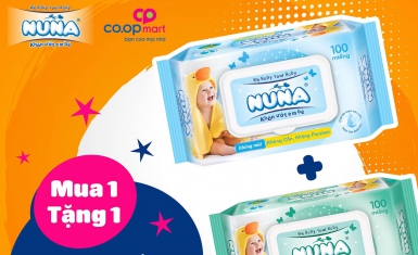 SIÊU KHUYẾN MÃI “MUA 1 TẶNG 1” KHĂN ƯỚT NUNA